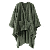 Dgsfmi poncho devant emballé montrant coupe pratique et confort