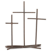 Dicksons three crosses face avant montrant le fini marron vieilli et l’impact décoratif
