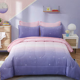 Dinjoy parure face avant montrant couleurs ombrées pour une chambre moderne
