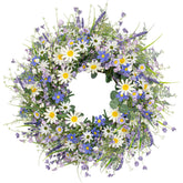 DIYFLORU couronne sur porte d'entrée apporte accueil estival