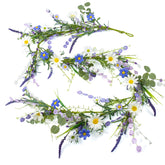 DIYFLORU guirlande complète 6ft montrant le rendu champêtre et chaleureux