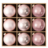 DN DECONATION boule face rose, rend le sapin élégant