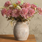 Dobbyby vase face blanc patiné, accent rustique élégant
