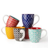 DOWAN ensemble face avant montrant six mugs assortis pour décoration conviviale