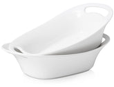 DOWAN grand bol ovale en porcelaine, présentation élégante et pratique