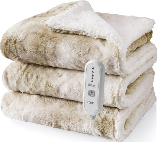 Dowin couverture face avant beige montrant douceur et chaleur