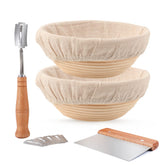 DOYOLLA banneton face et emballage montrant kit complet pour boulangers