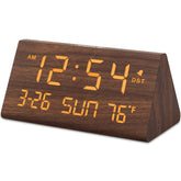 DreamSky horloge bois face avant affichage lisible et décoration