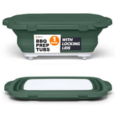 Drip EZ vue avant du bac pliable montrant organisation et transport facile
