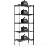 DUMOS étagère entière noire montrant robustesse et organisation