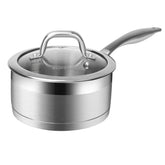 duxtop casserole inox face avant montrant finition et capacité