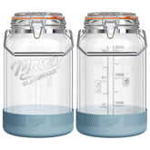 Dwbligt bocal en verre face rempli, permet conservation longue durée