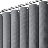 Dynamene rideau face complet gris montrant couverture et longueur