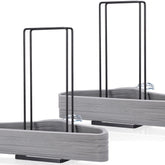 EASTTOWEST vue avant du lot de 2 supports montrant gain d'espace