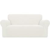 Easy-Going face avant de la housse loveseat crème transforme l'apparence