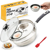 Eggssentials poêle devant emballage montrant produit et bénéfice nettoyage facile