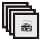 Egofine cadre 8x8 face avant noir mettant en valeur une photo nette