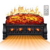Electactic insert face avant montrant flammes réalistes et chaleur accueillante