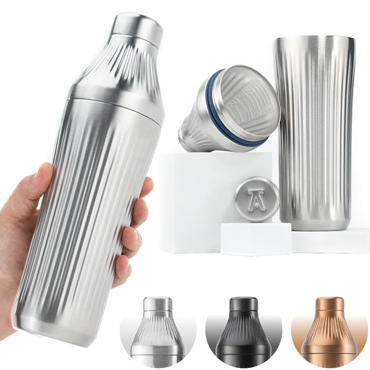 Elevated Craft face avant du shaker 28 oz, design élégant et professionnel