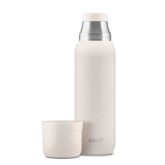 Ello Therma vue frontale du thermos crème offrant grande capacité