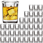 Encheng verre shot avant emballage montrant lot et transparence