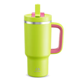 ENCOOL tumbler 32 oz vue avant montrant design vert acide et capacité