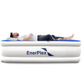 EnerPlex matelas queen vue de face montrant la hauteur confortable