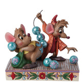 Enesco Jim Shore visage des souris Jaq et Gus, charme décoratif