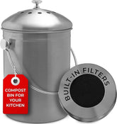 Epica vue avant du bac à compost sur le comptoir pour gain de place