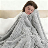 ESTINGO plaid chauffant face avant montrant design cosy et chaleur rapide