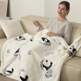 ESTINGO couverture devant beige panda montrant motif et confort