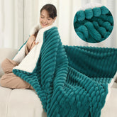 ESTINGO plaid paon face avant montrant design et couleur pour chaleur élégante