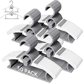 Eunhdet lot de 50 cintres bébé montrant l'ensemble compact, idéal pour organisation