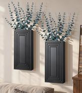 FancyPlus vase mural face montrant design noir et élégance fonctionnelle