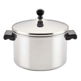 Farberware casserole face avant montrant finition miroir et silhouette durable