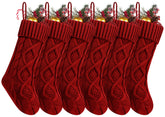 Fesciory bas de Noël face avant montrant motif cable et look chaleureux