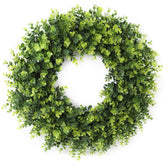 FestalMart couronne de buis vue face, apporte accueil chaleureux