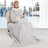 FIGERM vue avant du plaid chauffant montrant le design et confort