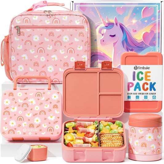 Fimibuke bento vue face, design ludique et rangement pratique