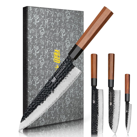 FINDKING coffret quatre couteaux vue face présentation élégante