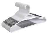 Finnhomy lot de 50 cintres plastique montrant le paquet complet et gain de place
