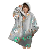 Fiosnow hoodie devant montrant motif lumineux utile pour jouer la nuit