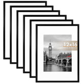 Fixwal cadre 12x16 face noir présentant un portrait avec élégance