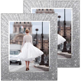 Flocey cadre photo devant avec packaging, présente un cadeau élégant