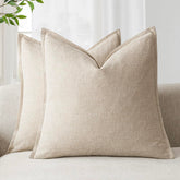 Foindtower housse devant beige naturel ajoute chaleur décorative