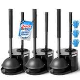 FORASTO set complet avant montrant brosse ventouse et socle, rangement gain de place