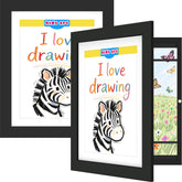 FrameWorks vue avant du cadre noir montrant une finition galerie et protection