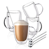FULGNU face avant lot de quatre tasses montrant design transparent et élégance