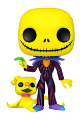 Funko Jack Skellington et Zero face avant montrant la taille et le design pour collection