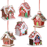 Funtery coffret de six maisons pain d'épices, présentation complète festive